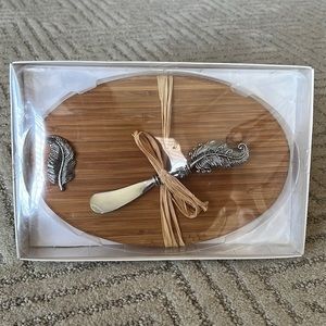 Bamboo knife & cheese board - NIB